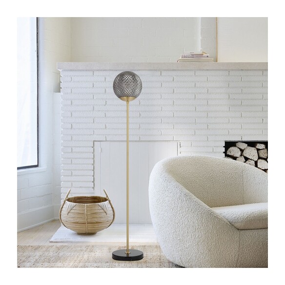 ELWICK FL-BKSM - ELWICK FLOOR LAMP - BLACKELWICK FL-BKSM