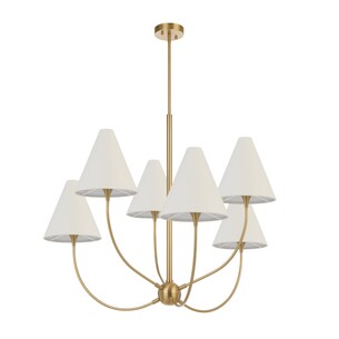 FARNIX PE06-AG - FARNIX 6 LIGHT PENDANT - ANTIQUE GOLDFARNIX PE06-AG