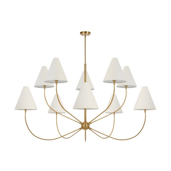 FARNIX PE10-AG - FARNIX 10 LIGHT PENDANT - ANTIQUE GOLD