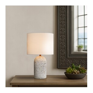 FEVIK TLM-WHTRIV - FEVIK TABLE LAMP MEDIUM - WHITE TERRAZZOFEVIK TLM-WHTRIV 2