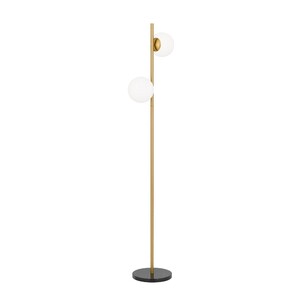 FIGARO FL2-AGOM - FIGARO 2 LIGHTS FLOOR LAMP - ANTIQUE GOLDFIGARO FL2-AGOM