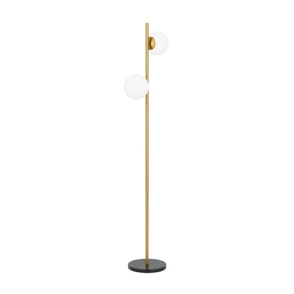 FIGARO FL2-AGOM - FIGARO 2 LIGHTS FLOOR LAMP - ANTIQUE GOLD