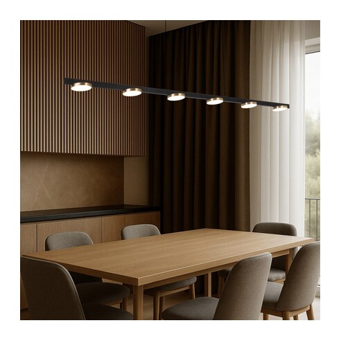 FORDO PE180-BK - FORDO 180CM PENDANT - BLACKFORDO PE180-BK