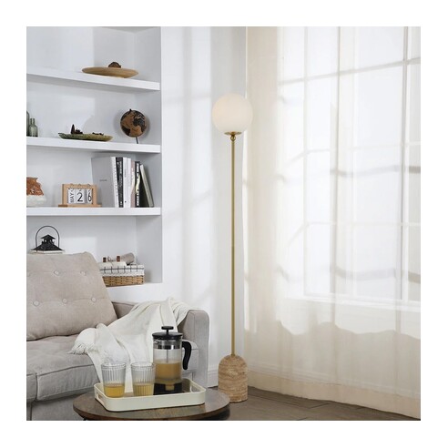GINA FL-BKSM - GINA FLOOR LAMP - BLACKGINA FL-BKSM