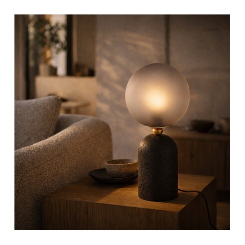 GINA TL-BKSM - GINA TABLE LAMP - BLACKGINA TL-BKSM