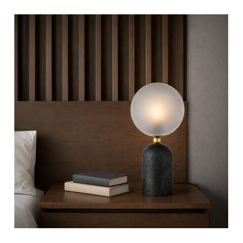 GINA TL-BKSM - GINA TABLE LAMP - BLACKGINA TL-BKSM