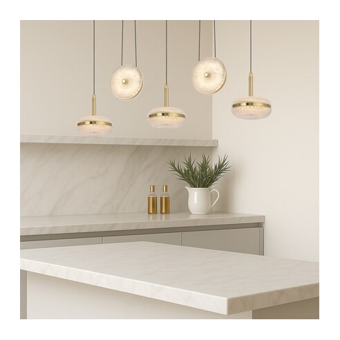 GOVAN PE5B-AG - GOVAN 5 LIGHT BAR PENDANT - GOVAN PE5B-AG