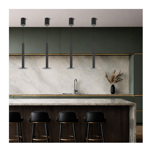 GRADO PE-BK - GRADO PENDANT LIGHT - BLACKGRADO PE-BK