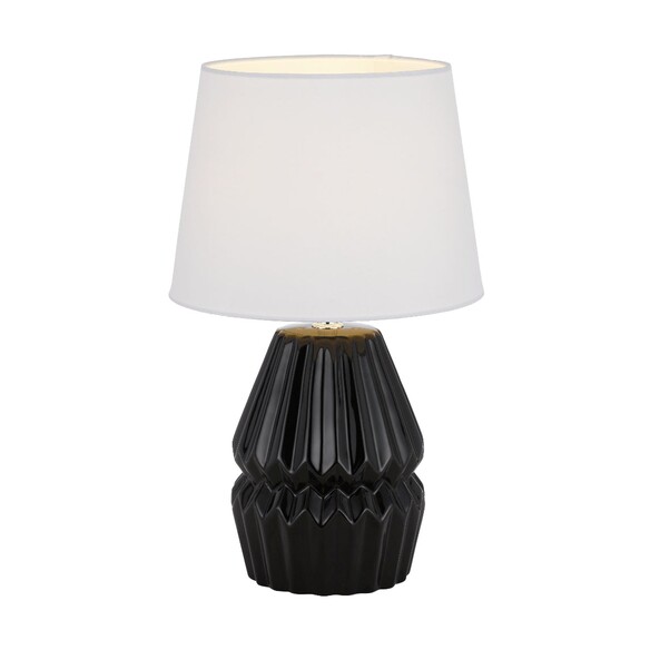 GREET TL-BKWH - GREET CERAMIC TABLE LAMP - BLACKGREET TL-BKWH