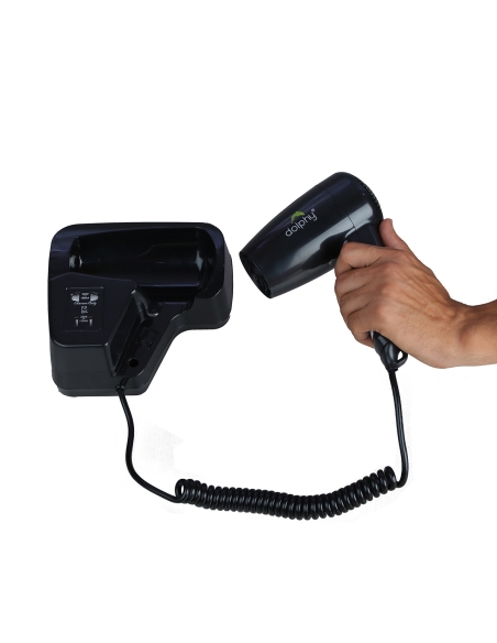 DPHD0018 - Dolphy Wall Mount Black Hair Dryer DPHD0018