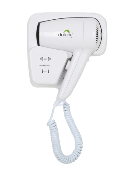 DOL-DPHD0001 - Dolphy Wall Mount Hair Dryer 1200 watt Height 240mm Width 180mm