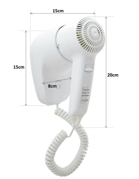 Dolphy Wall Mount Hair Dryer 1200 watt Height DPHD0002