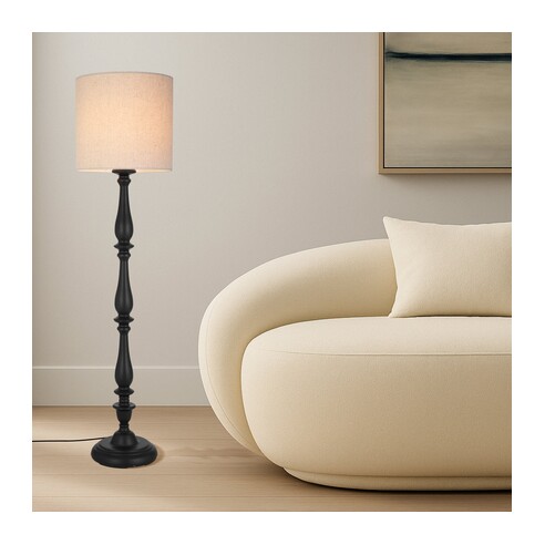 HOMMER FL-BKBE - HOMMER FLOOR LAMP - BLACKHOMMER FL-BKBE