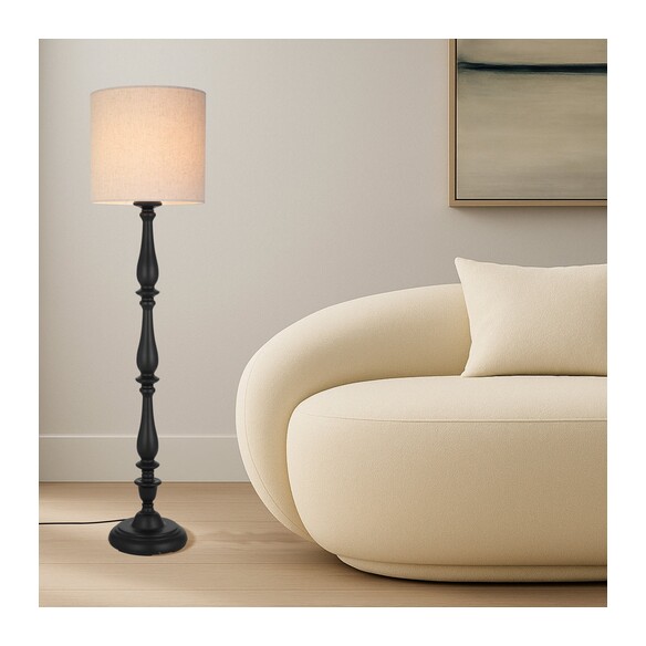HOMMER FL-BKBE - HOMMER FLOOR LAMP - BLACKHOMMER FL-BKBE