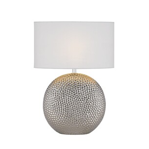 ICARIA TL-SLWH - ICARIA CERAMIC TABLE LAMP - SILVERICARIA TL-SLWH