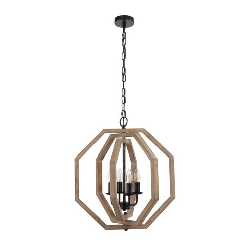 INDIO PE4-BK - INDIO 4 LIGHT PENDANT - BLACK