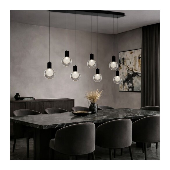 INVAR PE7B-NKCL - INVAR 7 LIGHT BAR PENDANT - INVAR PE7B-NKCL