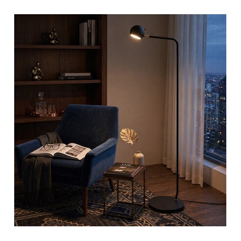 JEREMY FL-BK - JEREMY FLOOR LAMP - BLACKJEREMY FL-BK