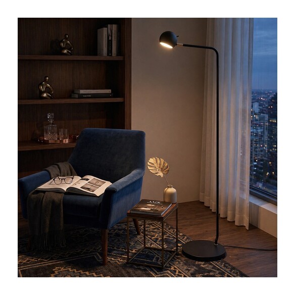JEREMY FL-BK - JEREMY FLOOR LAMP - BLACKJEREMY FL-BK