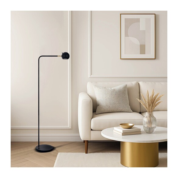 JEREMY FL-BK - JEREMY FLOOR LAMP - BLACKJEREMY FL-BK