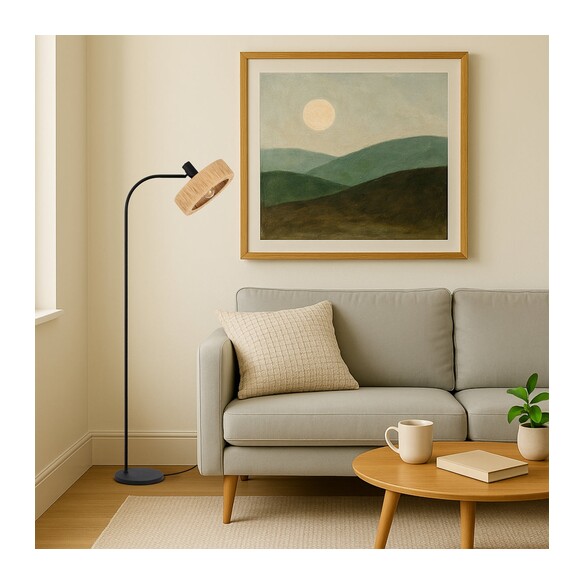 KATRIN FL-BKNAT - KATRIN FLOOR LAMP - BLACKKATRIN FL-BKNAT