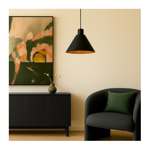 KESTRA PE30-BK - KESTRA 32CM PENDANT - BLACKKESTRA PE30-BK
