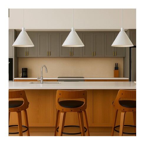 KESTRA PE40-WH - KESTRA 43CM PENDANT - WHITEKESTRA PE40-WH