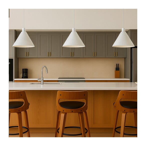 KESTRA PE40-WH - KESTRA 43CM PENDANT - WHITEKESTRA PE40-WH