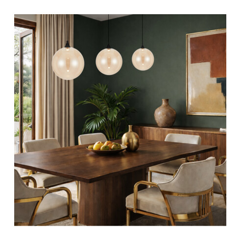 KUPLA PE1-BKCL - KUPLA 1 LIGHT PENDANT - ClearKUPLA PE1-BKCL