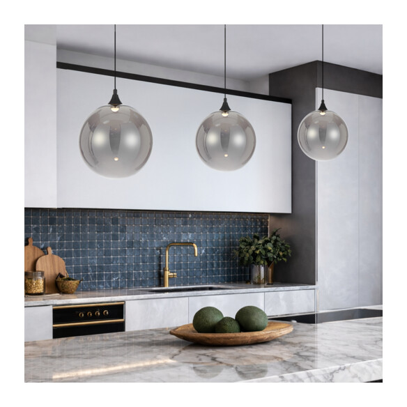 KUPLA PE1-BKCL - KUPLA 1 LIGHT PENDANT - ClearKUPLA PE1-BKCL