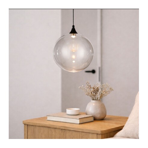 KUPLA PE1-BKCL - KUPLA 1 LIGHT PENDANT - ClearKUPLA PE1-BKCL