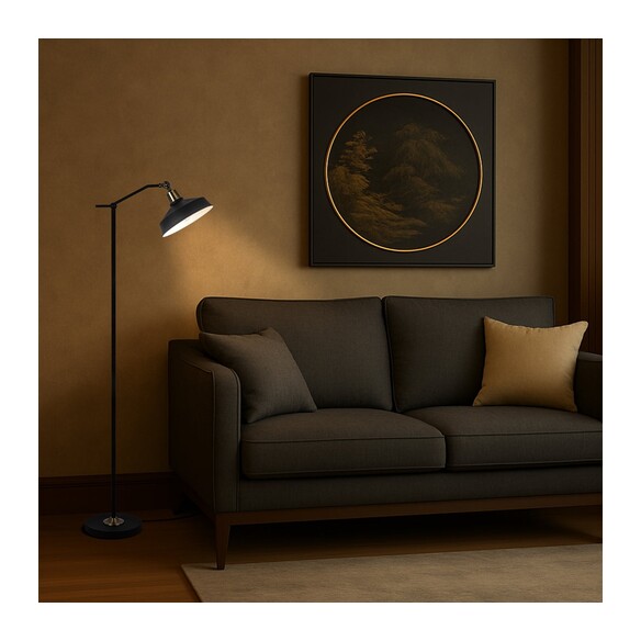KYLAN FL-BK - KYLAN FLOOR LAMP - BLACKKYLAN FL-BK