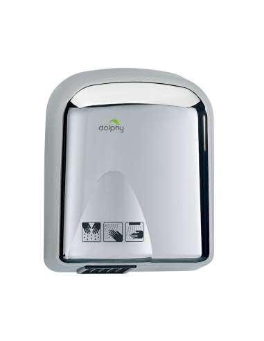 Dolphy Stainless Steel Two Waves Automatic Hand Dryer 1000W - DAHD0040
