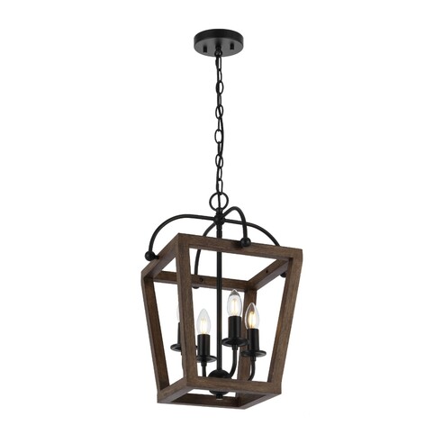 LACOTA PE4-BK - LACOTA 4 LIGHT PENDANT - BLACK