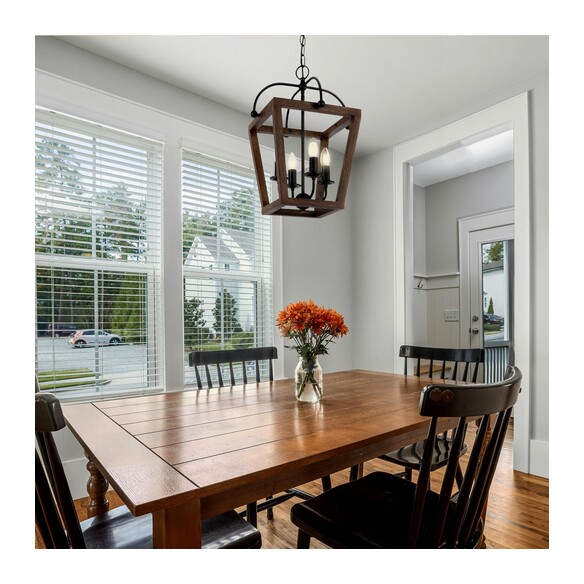LACOTA PE4-BK - LACOTA 4 LIGHT PENDANT - BLACKLACOTA PE4-BK