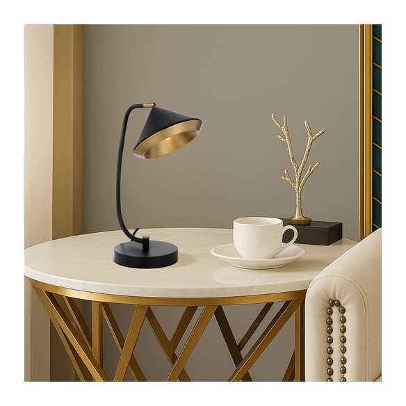 LARSON TL-BK - LARSON TABLE LAMP - BLACKLARSON TL-BK