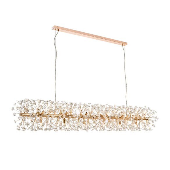 LERIDA PE18R-GD - LERIDA 18 LIGHT RECTANGULAR PENDANT - GOLD