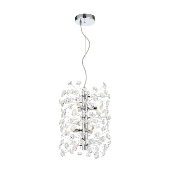 LERIDA PE6V-GD - LERIDA 6 LIGHT VERTICAL PENDANT - GOLD