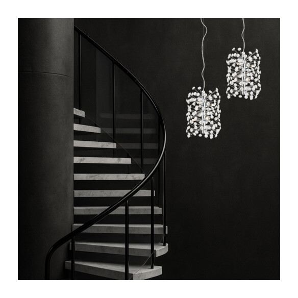 LERIDA PE6V-GD - LERIDA 6 LIGHT VERTICAL PENDANT LERIDA PE6V-GD