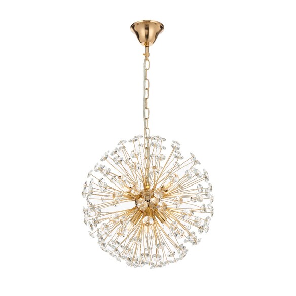 LERIDA PE8-CH - LERIDA 8 LIGHT ROUND PENDANT - CHROME