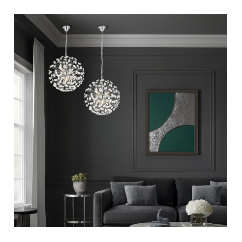LERIDA PE8-GD - LERIDA 8 LIGHT ROUND PENDANT - LERIDA PE8-GD