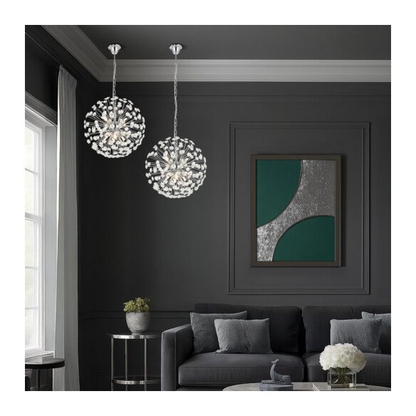 LERIDA PE8-GD - LERIDA 8 LIGHT ROUND PENDANT - LERIDA PE8-GD