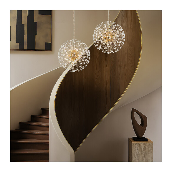 LERIDA PE9-CH - LERIDA 9 LIGHT ROUND PENDANT - LERIDA PE9-CH
