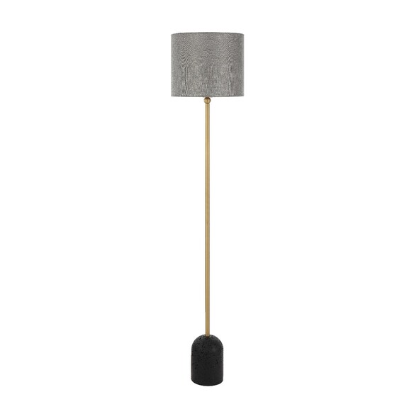 LIVIA FL-BKDGY - LIVIA FLOOR LAMP - BLACK