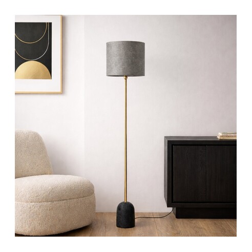 LIVIA FL-BKDGY - LIVIA FLOOR LAMP - BLACKLIVIA FL-BKDGY
