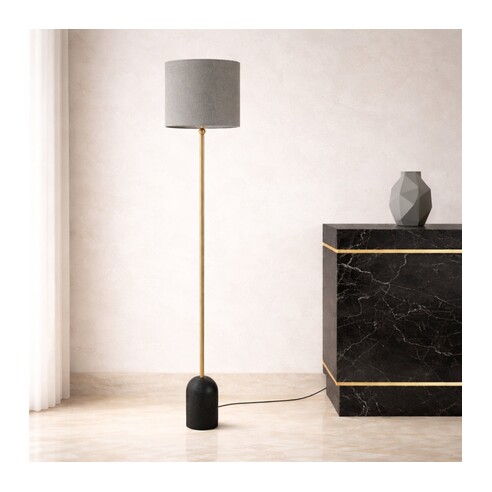 LIVIA FL-BKDGY - LIVIA FLOOR LAMP - BLACKLIVIA FL-BKDGY