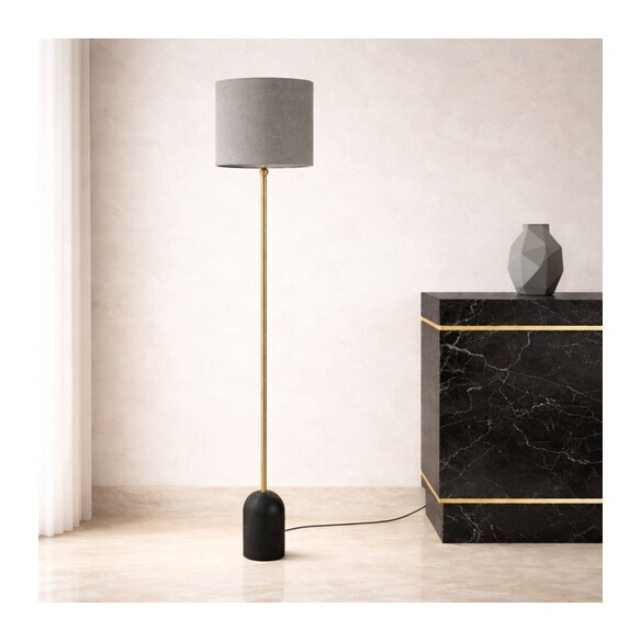 LIVIA FL-BKDGY - LIVIA FLOOR LAMP - BLACKLIVIA FL-BKDGY