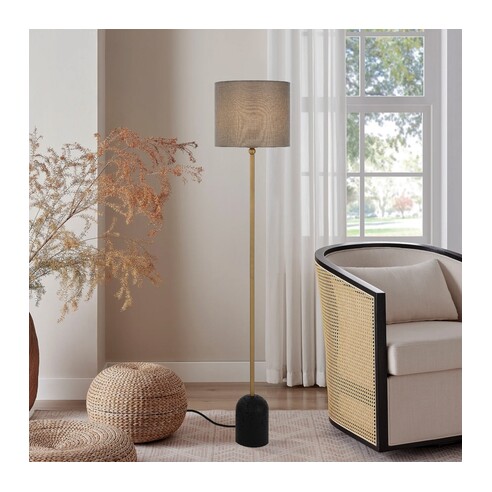 LIVIA FL-BKDGY - LIVIA FLOOR LAMP - BLACKLIVIA FL-BKDGY