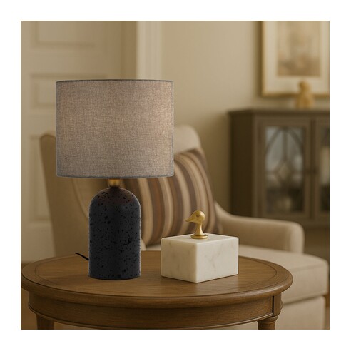 LIVIA TL-BKDGY - LIVIA TABLE LAMP - BLACKLIVIA TL-BKDGY