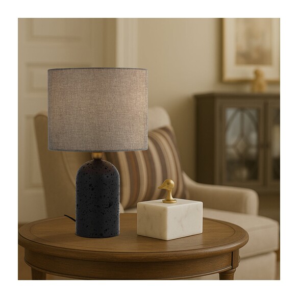 LIVIA TL-BKDGY - LIVIA TABLE LAMP - BLACKLIVIA TL-BKDGY